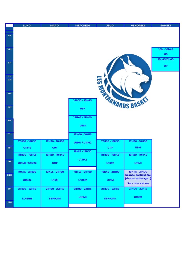 MODIFICATION DE PLANNING